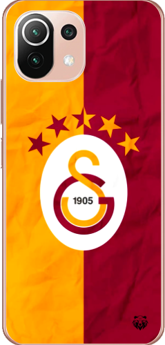 Galatasaray 5 Yıldızlı Şeffaf Telefon Kılıfı