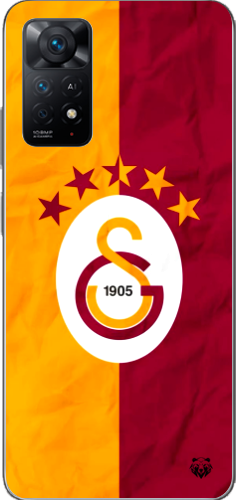 Galatasaray 5 Yıldızlı Şeffaf Telefon Kılıfı