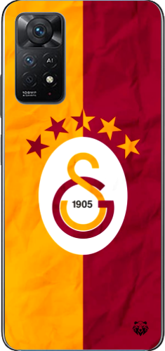 Galatasaray 5 Yıldızlı Şeffaf Telefon Kılıfı