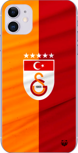 Galatasaray 5 Yıldızlı Türk Bayraklı Şeffaf Telefon Kılıfı