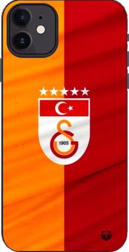 Galatasaray 5 Yıldızlı Türk Bayraklı Şeffaf Telefon Kılıfı