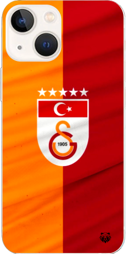 Galatasaray 5 Yıldızlı Türk Bayraklı Şeffaf Telefon Kılıfı