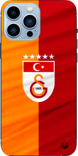 Galatasaray 5 Yıldızlı Türk Bayraklı Şeffaf Telefon Kılıfı