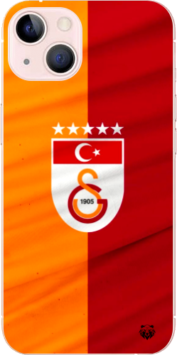 Galatasaray 5 Yıldızlı Türk Bayraklı Şeffaf Telefon Kılıfı