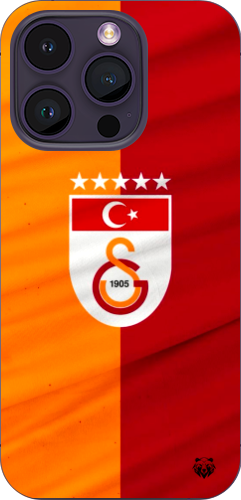Galatasaray 5 Yıldızlı Türk Bayraklı Şeffaf Telefon Kılıfı