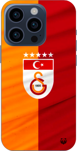 Galatasaray 5 Yıldızlı Türk Bayraklı Şeffaf Telefon Kılıfı
