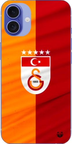 Galatasaray 5 Yıldızlı Türk Bayraklı Şeffaf Telefon Kılıfı