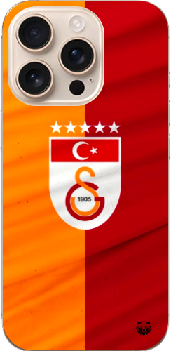 Galatasaray 5 Yıldızlı Türk Bayraklı Şeffaf Telefon Kılıfı