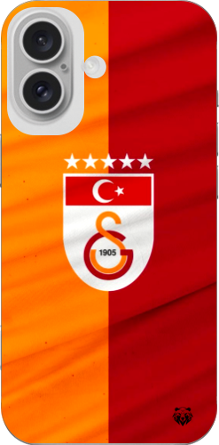 Galatasaray 5 Yıldızlı Türk Bayraklı Şeffaf Telefon Kılıfı
