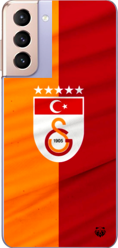 Galatasaray 5 Yıldızlı Türk Bayraklı Şeffaf Telefon Kılıfı