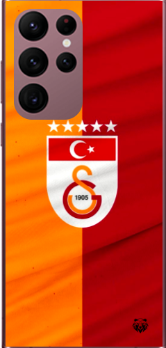 Galatasaray 5 Yıldızlı Türk Bayraklı Şeffaf Telefon Kılıfı