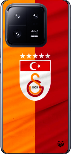 Galatasaray 5 Yıldızlı Türk Bayraklı Şeffaf Telefon Kılıfı