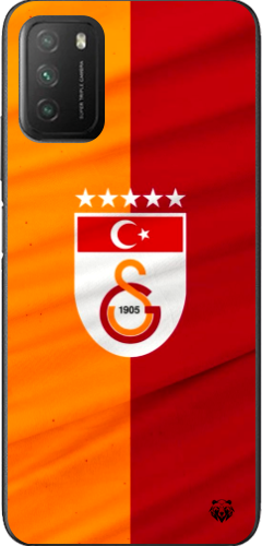 Galatasaray 5 Yıldızlı Türk Bayraklı Şeffaf Telefon Kılıfı