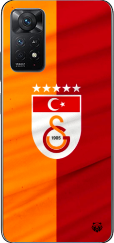 Galatasaray 5 Yıldızlı Türk Bayraklı Şeffaf Telefon Kılıfı