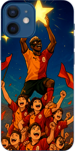 Galatasaray Şampiyonluk Yıldızı Anime Tasarım Şeffaf Telefon Kılıfı