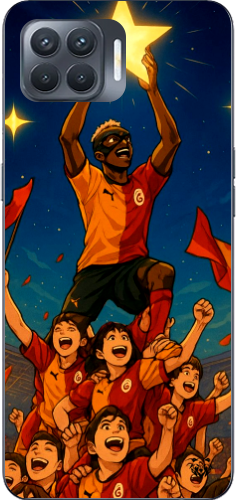 Galatasaray Şampiyonluk Yıldızı Anime Tasarım Şeffaf Telefon Kılıfı