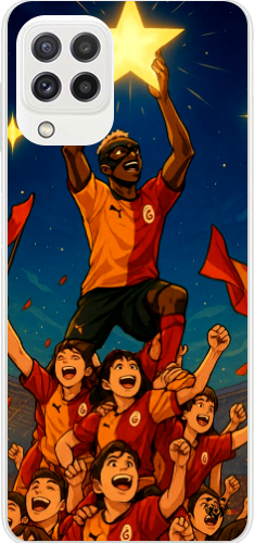 Galatasaray Şampiyonluk Yıldızı Anime Tasarım Şeffaf Telefon Kılıfı