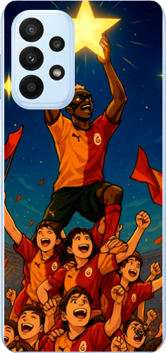 Galatasaray Şampiyonluk Yıldızı Anime Tasarım Şeffaf Telefon Kılıfı