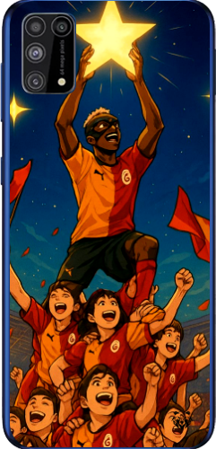 Galatasaray Şampiyonluk Yıldızı Anime Tasarım Şeffaf Telefon Kılıfı