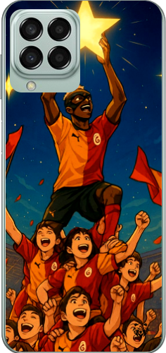 Galatasaray Şampiyonluk Yıldızı Anime Tasarım Şeffaf Telefon Kılıfı