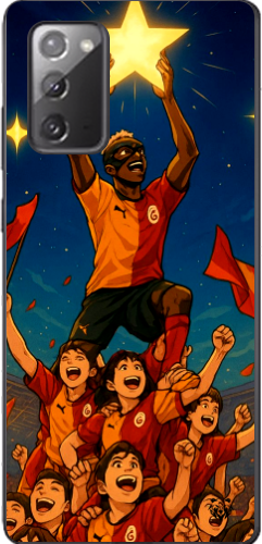 Galatasaray Şampiyonluk Yıldızı Anime Tasarım Şeffaf Telefon Kılıfı