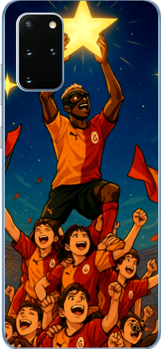 Galatasaray Şampiyonluk Yıldızı Anime Tasarım Şeffaf Telefon Kılıfı