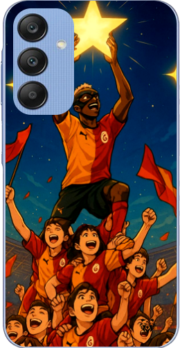 Galatasaray Şampiyonluk Yıldızı Anime Tasarım Şeffaf Telefon Kılıfı