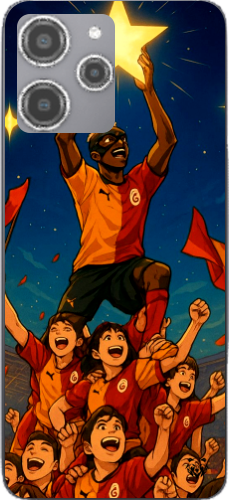 Galatasaray Şampiyonluk Yıldızı Anime Tasarım Şeffaf Telefon Kılıfı
