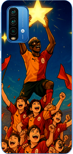 Galatasaray Şampiyonluk Yıldızı Anime Tasarım Şeffaf Telefon Kılıfı