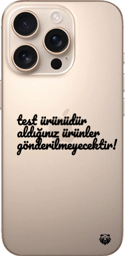 test ürünüdür aldığınız ürünler size gönderilmeyecektir!