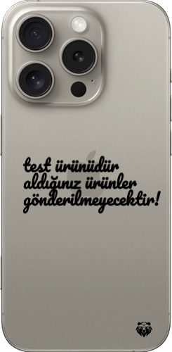 test ürünüdür aldığınız ürünler size gönderilmeyecektir!